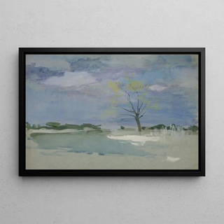 Edwin Austin Abbey - Landscape with tree.webp