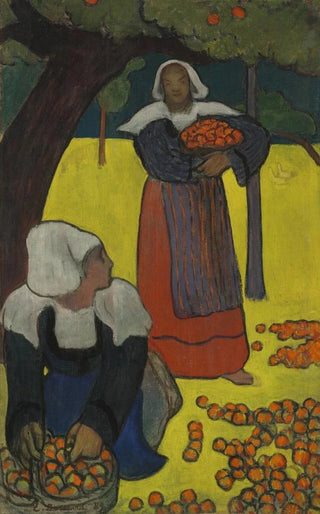 Emile Bernard - Bretonnes ramassant des pommes.webp