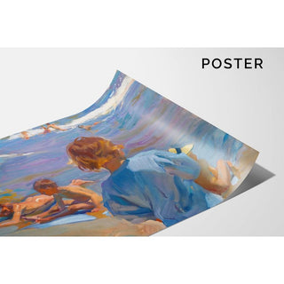 Enfants sur la plage, Valence - Joaquín Sorolla | Reproduction Tableau Décoration murale affiche copie