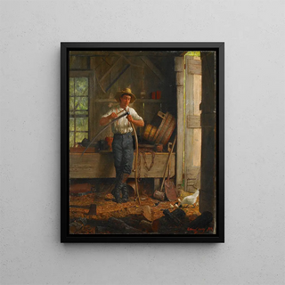 Enoch Wood Perry Jr - Inside a Barn.webp