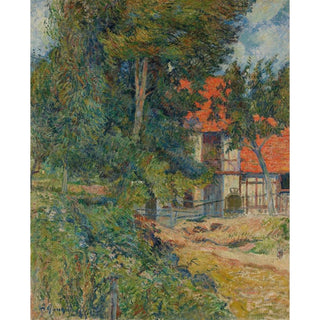 Étable près de Dieppe II - Paul Gauguin | Reproduction Tableau Décoration murale affiche copie