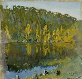 Étude de paysage de mare forestière - Eero Järnefelt