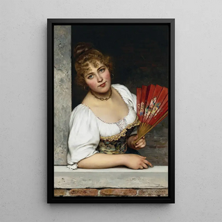 Eugen von Blaas - At The Window.webp