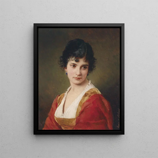 Eugen von Blaas - Portrait einer jungen Frau.webp