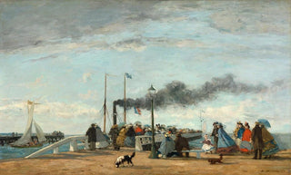 Eugne Boudin - Jetty and Wharf at Trouville.webp