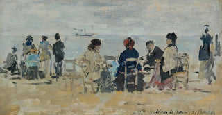 Eugne Boudin - Scne De Plage.webp