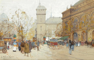 Eugne GalienLaloue - La Place Du Chatelet.webp