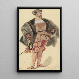 Eugne Giraud - Kostuumstudie van een edelman uit de tijd van Franois I.webp