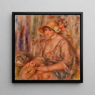 Femme en robe de mousseline - Pierre-Auguste Renoir