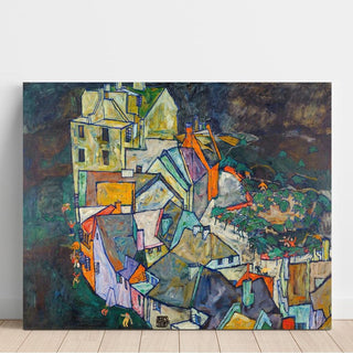 Fin de la ville ou esquisses de portrait de Heinrich Benesch - Egon Schiele | Reproduction Tableau Décoration murale affiche copie