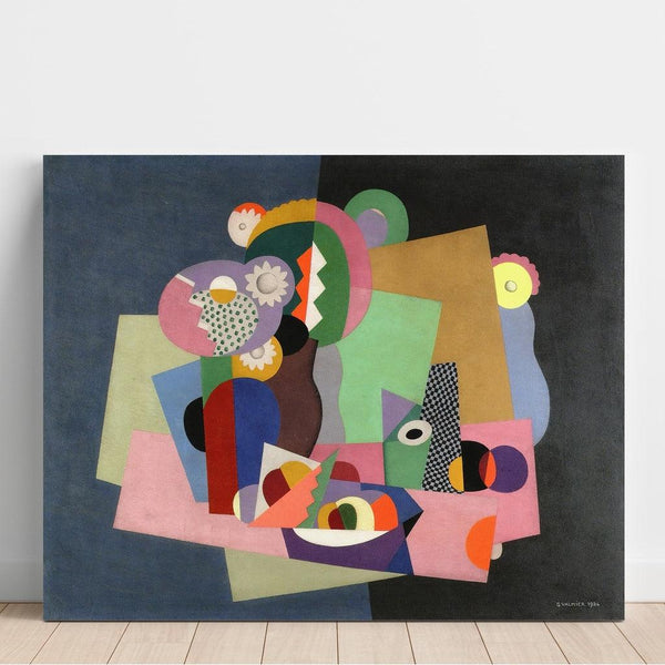 Reproduktion af maleriet Blomster og frugt - Georges Valmier