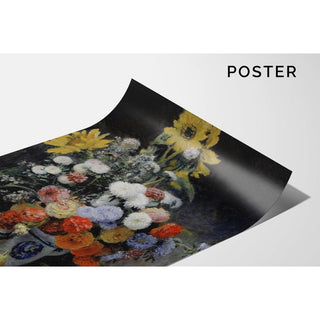 Fleurs mélangées dans un pot en terre cuite - Pierre-Auguste Renoir | Reproduction Tableau Décoration murale affiche copie
