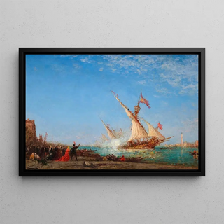 Flix Ziem - Coup de canon Venise jour de fte.webp