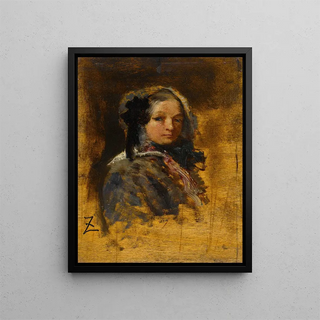 Flix Ziem - Portrait de jeune fille.webp