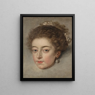 Frans Pourbus The Younger - A head study of Queen HenrietteMaria of France.webp