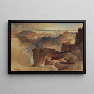 Frederic Edwin Church - View from Powells Plateau Grand Canyon Colorado.webp