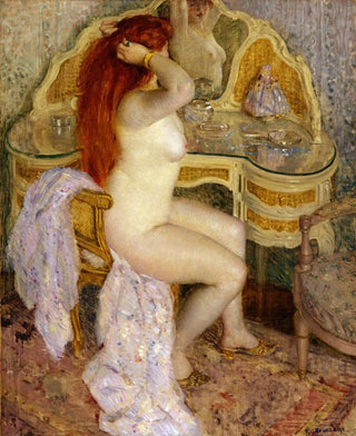 Frederick Carl Frieseke - Nude Seated at Her Dressing Table.webp