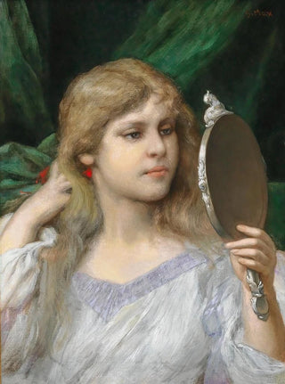 Gabriel von Max - The Mirror.webp