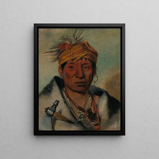 George Catlin - AhYawNeTakOrRon a Warrior.webp