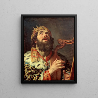 Gerard van Honthorst - King David Playing the Harp.webp
