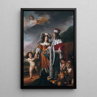 Gerard van Honthorst - Louise Henriette leads Friedrich Wilhelm Elector of Brandenburg to her parents.webp