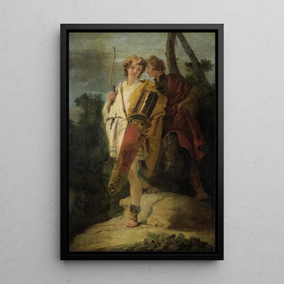Giovanni Battista Tiepolo - Young Man with Bow and large Quiver and his Companion with a Shield.webp
