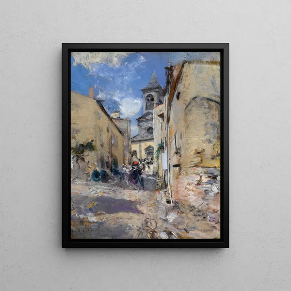 landsbykirke - Giovanni Boldini — indrammet kunstværk på væggen