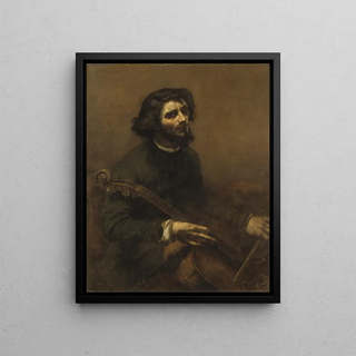 Gustave Courbet - The Cellist Selfportrait.webp