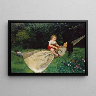 Hans Thoma - In the Hammock.webp