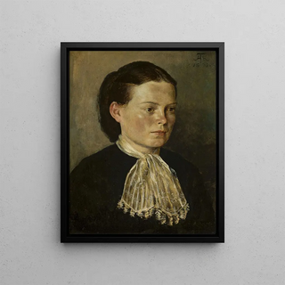 Hans Thoma - Portrait of Agathe artists sister.webp
