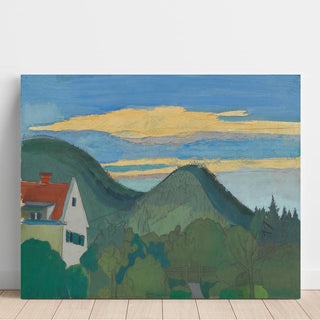 Haus in Waldlandschaft - Karl Wiener | Reproduction Tableau Décoration murale affiche copie