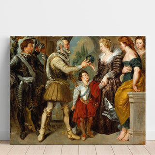 Henri IV confiant la régence à Marie de Médicis - Eugène Delacroix | Reproduction Tableau Décoration murale affiche copie