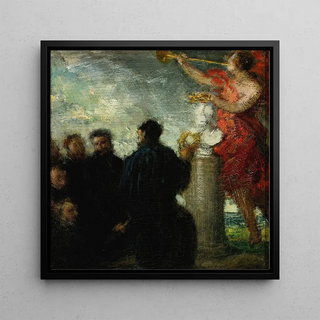 Kunsttryk | Hyldest til Eugène Delacroix - Henri Fantin-Latour