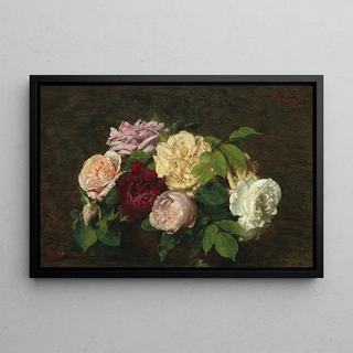 Henri FantinLatour - Roses de Nice on a Table.webp