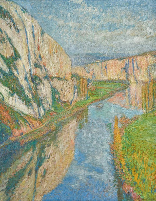 Henri Martin - Le lot aux pieds des falaises de SaintCirqLapopie.webp