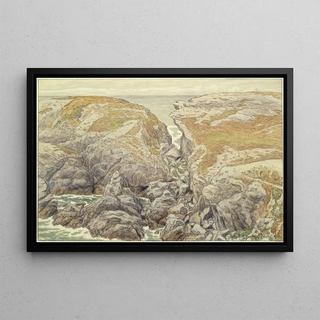 Henri Rivire - Falaises BelleIsle en mer.webp