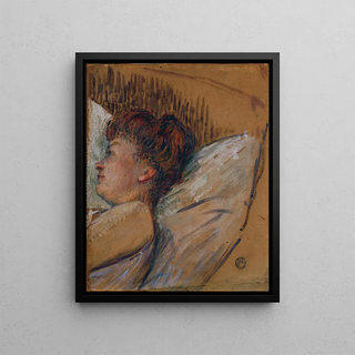 Henri de ToulouseLautrec - Frau im Bett.webp
