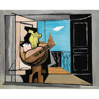 Intérieur Au Balcon de Louis Marcoussis | Reproduction Tableau Décoration murale affiche copie