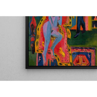 Intérieur avec femme nue et homme - Ernst Ludwig Kirchner | Reproduction Tableau Décoration murale affiche copie