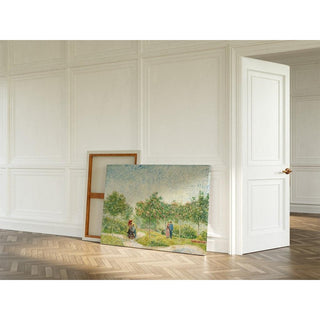 Jardin avec Couples d'amoureux - Place Saint-Pierre | Reproduction Tableau Décoration murale affiche copie