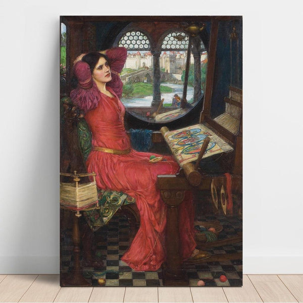 Reproduktion af maleriet Jeg er halvt syg af skygger, siger Dame Shalott - John William Waterhouse