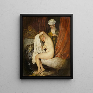 JeanAntoine Watteau - A Woman at Her Toilet.webp