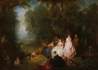 JeanAntoine Watteau - Fte champtre Pastoral Gathering.webp
