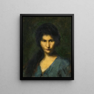 JeanJacques Henner - Portrait Of A Young Woman.webp