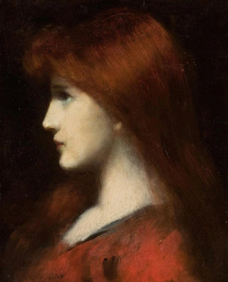 JeanJacques Henner - Red Haired Woman in Profile.webp