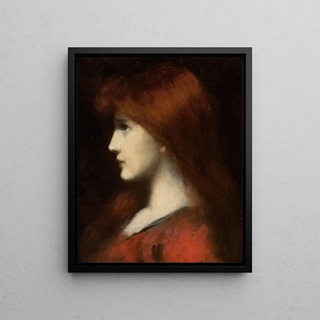 JeanJacques Henner - Red Haired Woman in Profile.webp