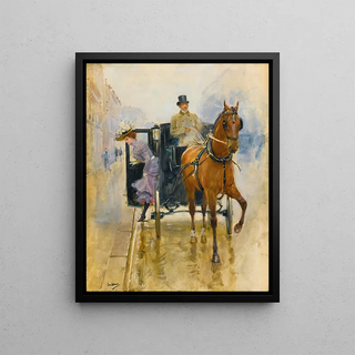 Jean Braud - Jeune Femme Descendant Dun Fiacre.webp