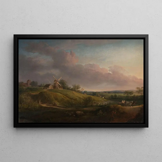 Jens Juel - Landscape with a Church and a Mill.webp