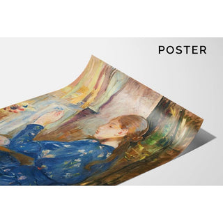 Jeune Fille Écrivant - Berthe Morisot | Reproduction Tableau Décoration murale affiche copie