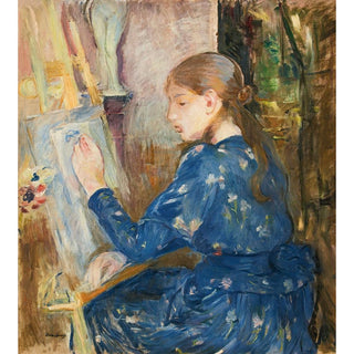 Jeune Fille Écrivant - Berthe Morisot | Reproduction Tableau Décoration murale affiche copie